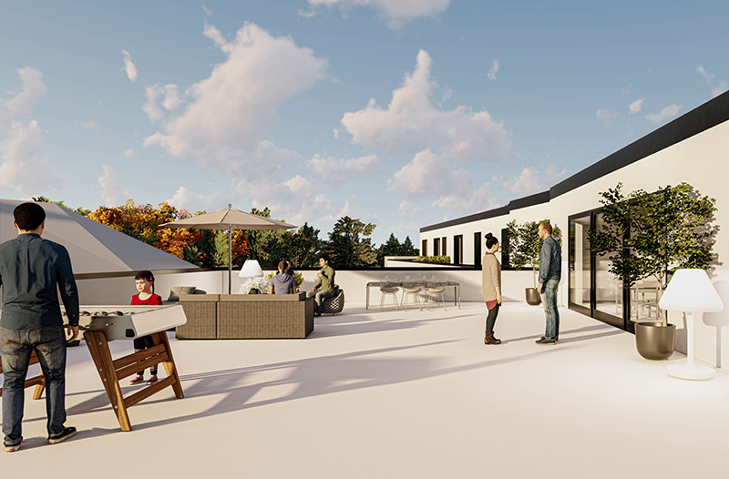 Sunset Terrasse im Brunnenhof