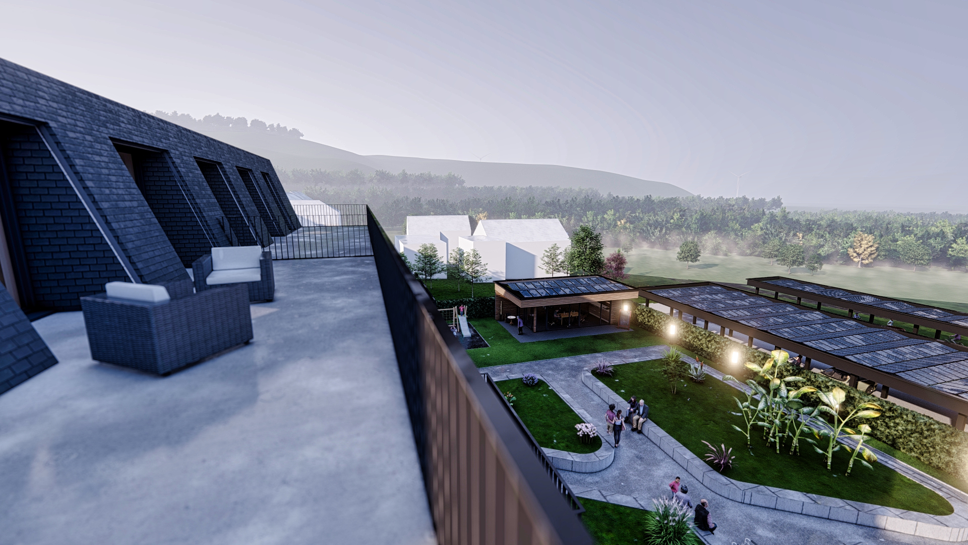 Dachterrrassen im Quartier - Bei Hofhaus